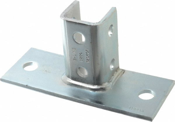 Cooper B-Line Strut Channel Post Base: Use with Cooper B-Line - Channel/Strut (All Sizes Except B62 & B72), 1/2" Bolt - 78101152693