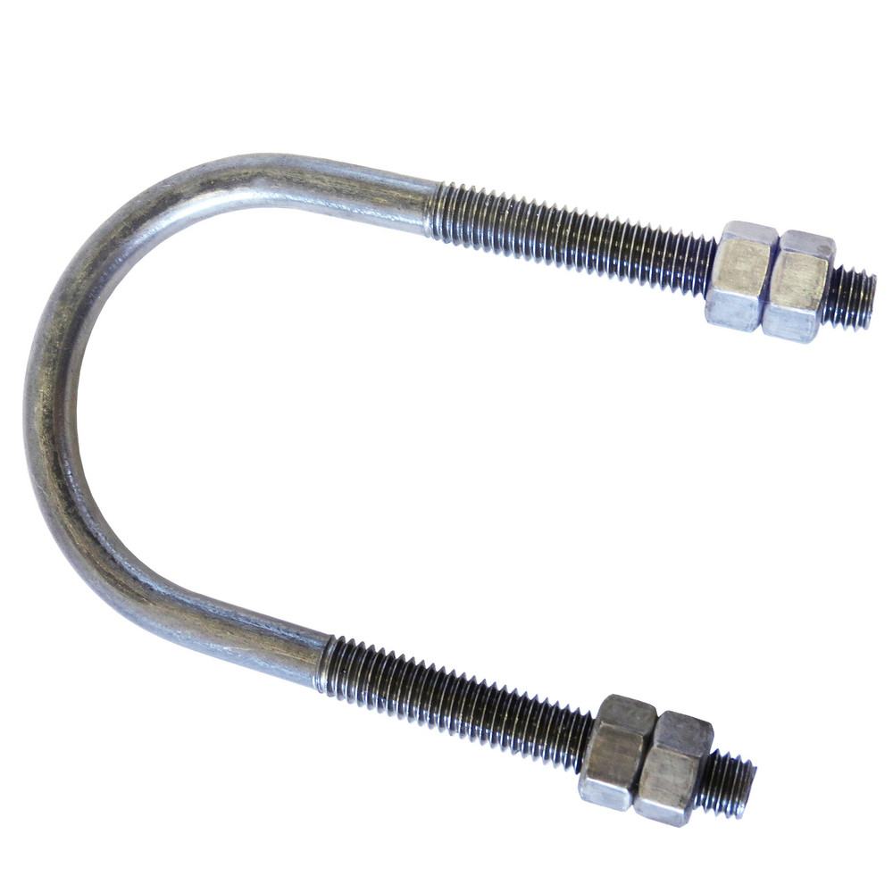 Anvil U-Bolt Clamp: 5" Pipe, Carbon Steel - 0500320114