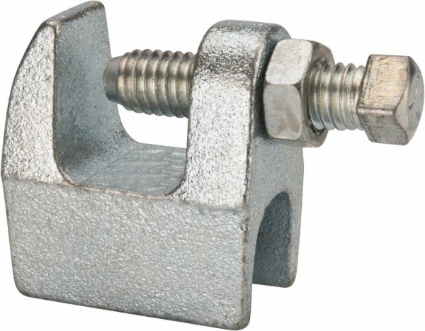 Anvil Beam Clamps & C-Clamps: Wide Throat Top Beam C-Clamp, Ductile Iron, Plain - 0500009246