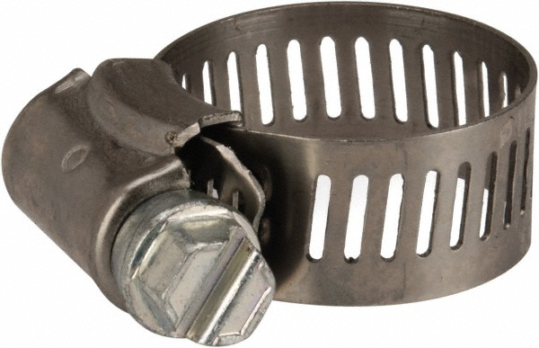 Value Collection Worm Gear Clamp: SAE 44, 2-1/4 to 3-1/4" Dia, Stainless Steel & Carbon Steel Band - MS01B5782-THA