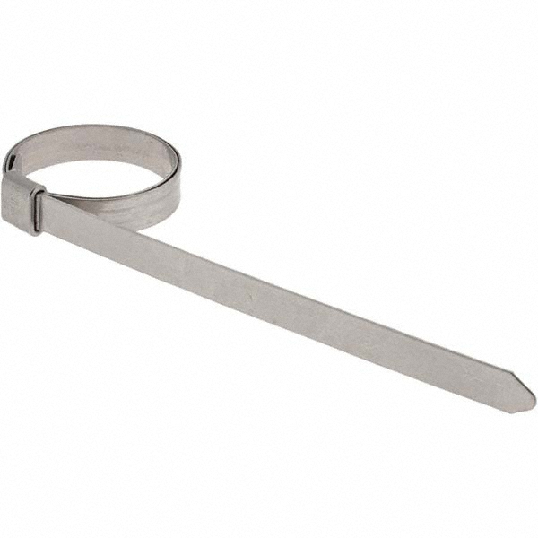 Value Collection Band Clamp: Preformed, 1/4" Wide, 0.02" Thick, Stainless Steel - BD24044