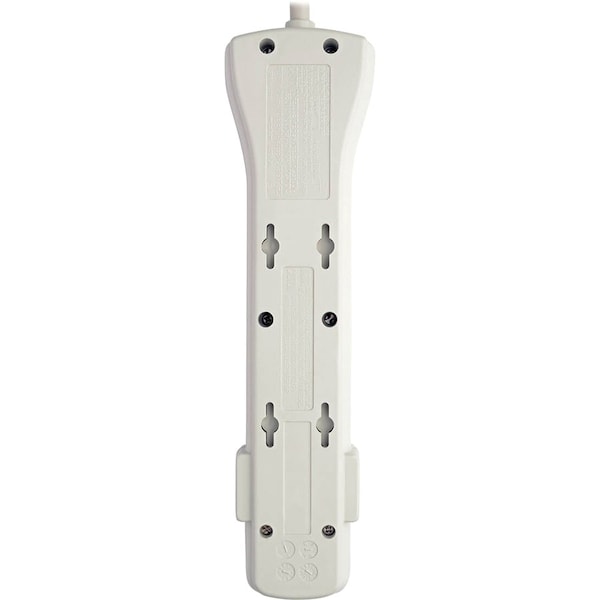 Tripp Lite Surge Protector, 7 Outlet, 2160 Joules, 7' Cord, White - TRPSUPER7