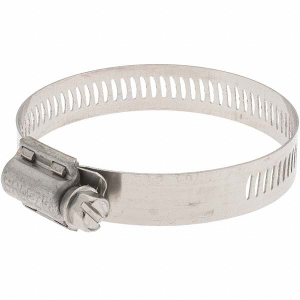 IDEAL TRIDON Worm Gear Clamp: SAE 275, 2 to 2-1/2" Dia, Stainless Steel Band - 382150275051
