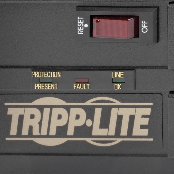 Tripp Lite Surge, Isobar, 6 Outlet, 6ft cord, 2850J, Tel - ISOBAR6DBS