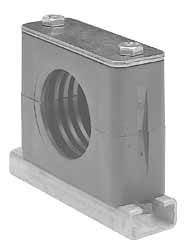 HYDAC Polypropylene Standard Duty Stainless Vibration Control Clamp for 1-1/4" Tube - 2209482