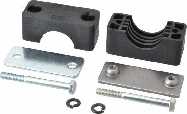HYDAC Polypropylene Standard Duty Stainless Vibration Control Clamp for 1-1/4" Tube - 2209482
