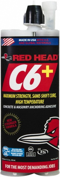 Made in USA Cushion Clamp: 1-1/2" Pipe, Stainless Steel, Red - STAR-SS-24HT