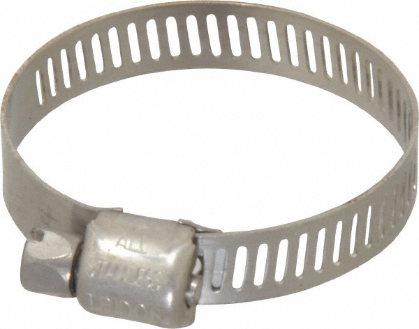 IDEAL TRIDON Worm Gear Clamp: SAE 16, 11/16 to 1-1/2" Dia, Carbon Steel Band - 300016706