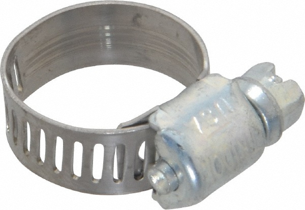 IDEAL TRIDON Worm Gear Clamp: SAE 16, 11/16 to 1-1/2" Dia, Carbon Steel Band - 300016706