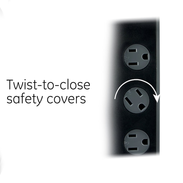 Ge Surge, 10 Outlet 6Ft Cord 2USB Port 2.1A - 14096
