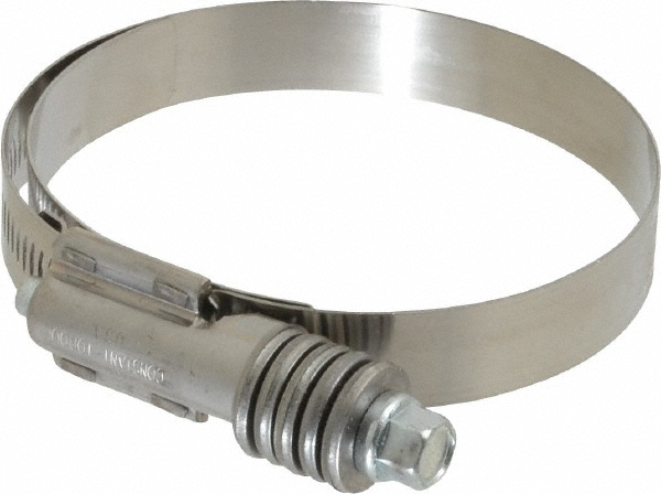 IDEAL TRIDON Worm Gear Clamp: 5-1/4 to 6-1/8" Dia, Stainless Steel Band - 4160051