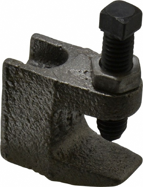 Empire C-Clamp with Locknut: 3/4" Flange Thickness, 2" Flange Width, 3/4" Rod - 23LB0075