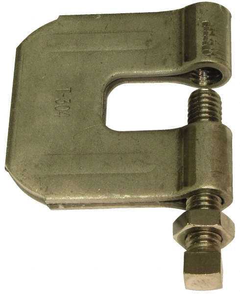 Empire C-Clamp with Locknut: 3/4" Flange Thickness, 2" Flange Width, 3/4" Rod - 23LB0075