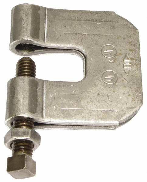 Empire C-Clamp with Locknut: 3/4" Flange Thickness, 2" Flange Width, 3/4" Rod - 23LB0075
