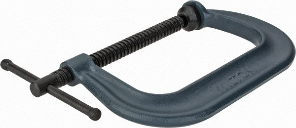 Empire C-Clamp with Locknut: 3/4" Flange Thickness, 2" Flange Width, 3/4" Rod - 23LB0075