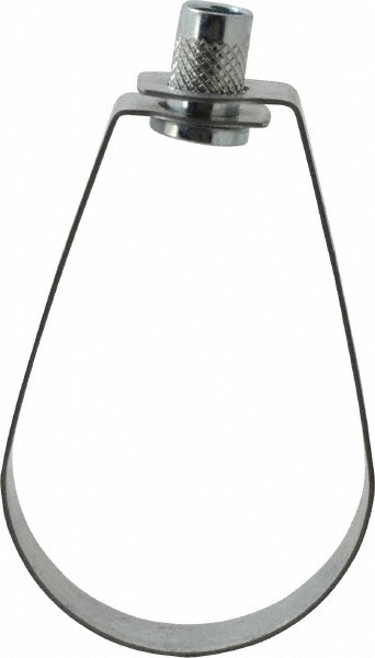 Anvil U-Bolt Clamp: 2" Pipe, Carbon Steel - 0500320064