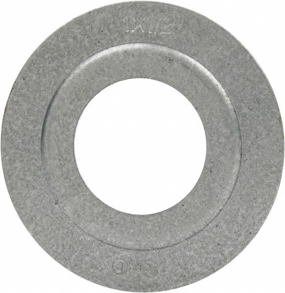 Thomas & Betts Pipe or Conduit Strap: 1-1/4" Pipe, 1-1/4" Tube, Steel, Hot-Dipped Galvanized Finish, 1 Mount Hole, Screw-On - 1279-TB