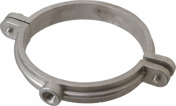 Empire Adjustable Band Hanger: 2-1/2" Pipe, 1/2" Rod, 304 Stainless Steel - 31SS0250