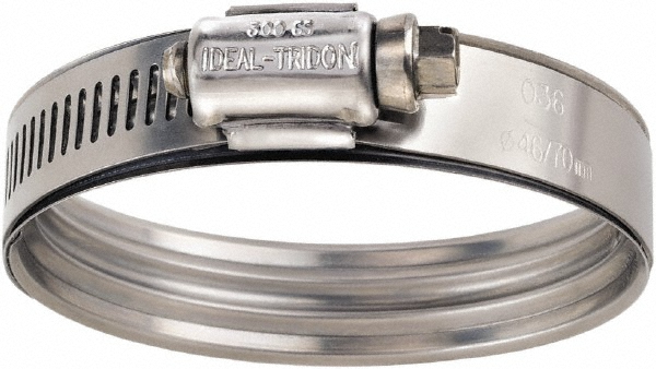 IDEAL TRIDON Hybrid Smart Clamp: 2.6875 to 3.3125" Hose, 9/16" Wide, Stainless Steel - 360030048051