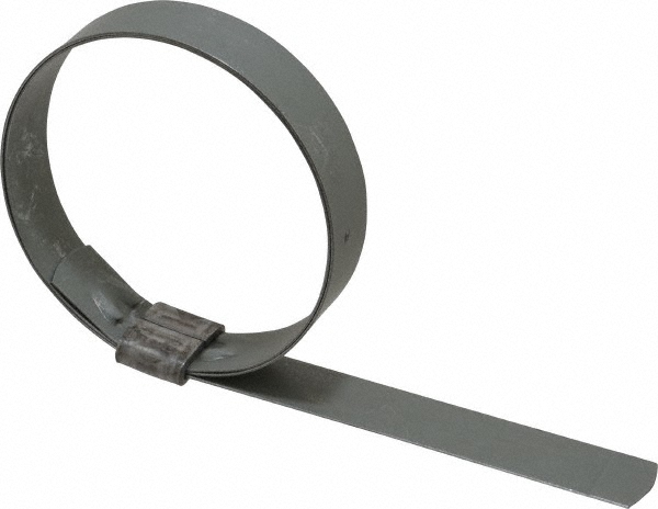 IDEAL TRIDON Band Clamp: Preformed J-Style Clamp, 5/8" Wide, 0.03" Thick, Galvanized Steel - HBJS309