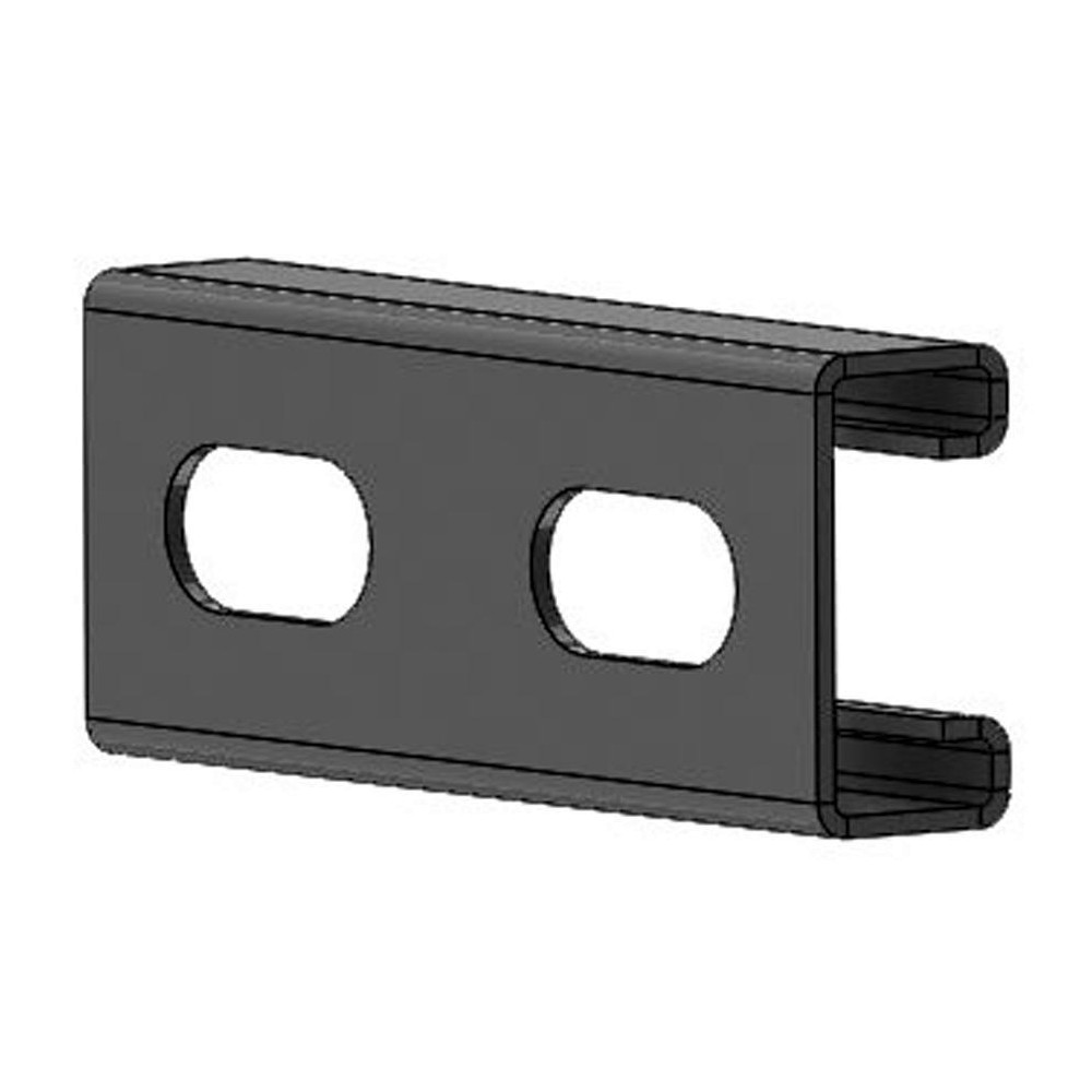 Empire 10' Long x 1-5/8" Wide x 1-5/8" High, 14 Gauge, Carbon Steel, Punched Framing Channel & Strut - 7101P1410