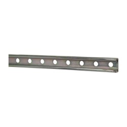 Empire 10' Long x 1-5/8" Wide x 1-5/8" High, 14 Gauge, Carbon Steel, Punched Framing Channel & Strut - 7101P1410