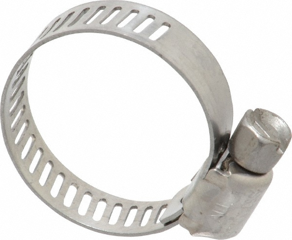 IDEAL TRIDON Worm Gear Clamp: SAE 72, 3-3/4 to 4-13/16" Dia, Stainless Steel Band - 372150072051