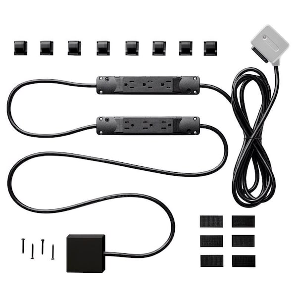 Charg 10 ft. L 7 outlets Surge Protector Black 1000 J - BE0100110000037