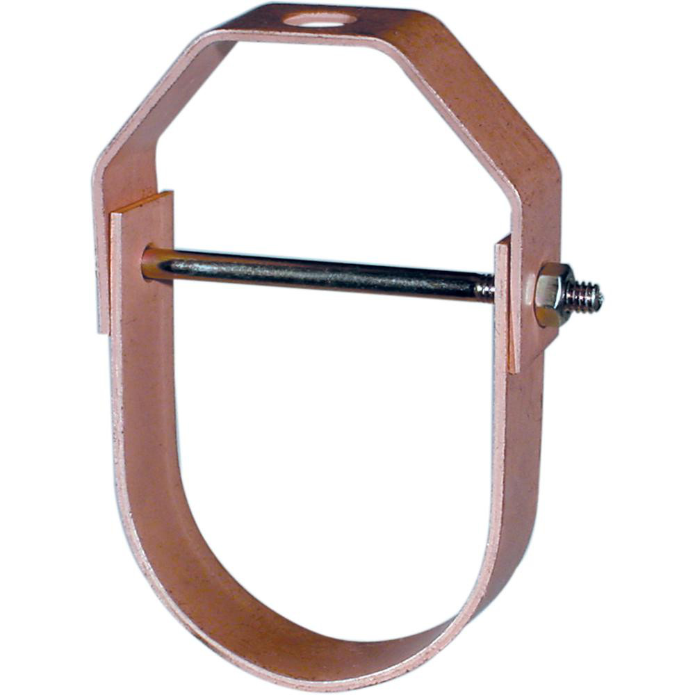 Anvil Adjustable Clevis Hanger: 2-1/2" Pipe, Carbon Steel - 0560406571