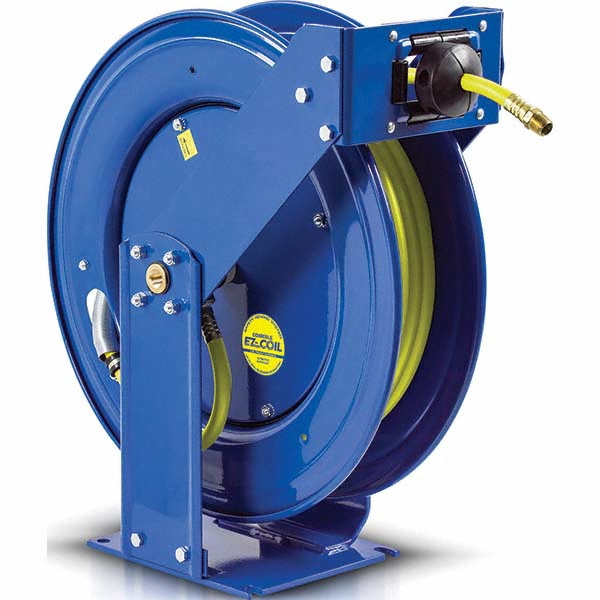 CoxReels Hose Reel with Hose: 1/2" ID Hose x 100', Spring Retractable - EZ-TSH-4100-HV