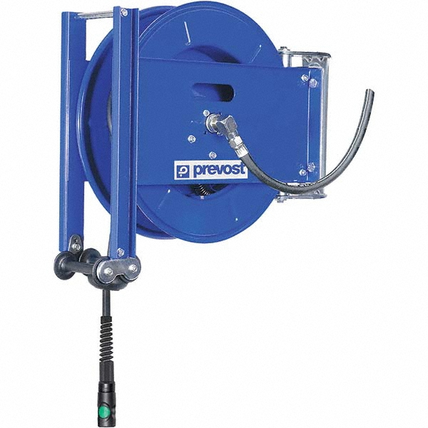Prevost Hose Reel with Hose: 3/8" ID Hose x 50', Spring Retractable - DMO 1015ES