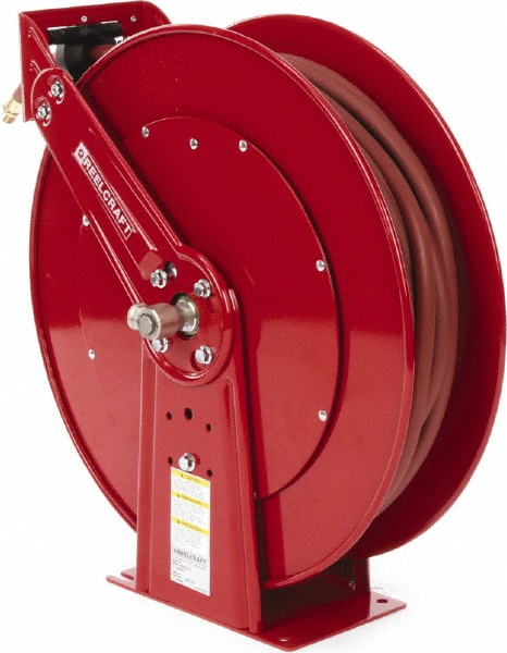 Reelcraft Hose Reel with Hose: 1/2" ID Hose x 100', Spring Retractable - 82100 OLP