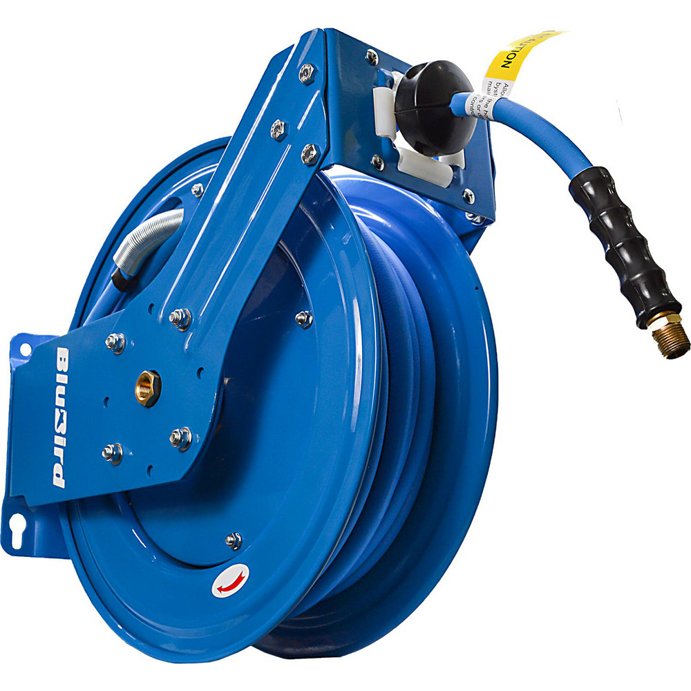 BluBird BluBird 3/8" x 50' Rubber Air Hose Dual Arm Reel - BBRDA3850