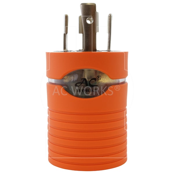 Ac Works L14-30P 30A 125/250V 4-Prong Plug - 5-15/20R Household 15/20A Connector - ADL1430520