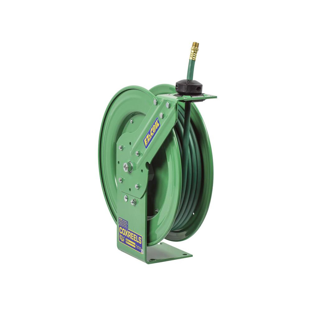 CoxReels Hose Reel with Hose: 3/8" ID Hose x 50', Spring Retractable - EZ-P-NP-350