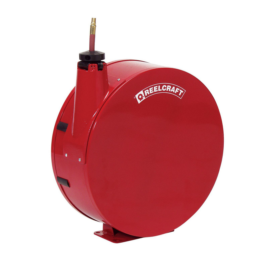 PRO-SOURCE Hose Reel with Hose: 1/2" ID Hose x 50', Spring Retractable - 2810055010PRO