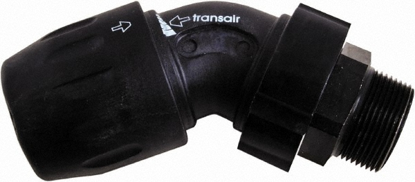 Transair Air Hose 45 degrees Male Elbow: Plastic - 6619 40 50