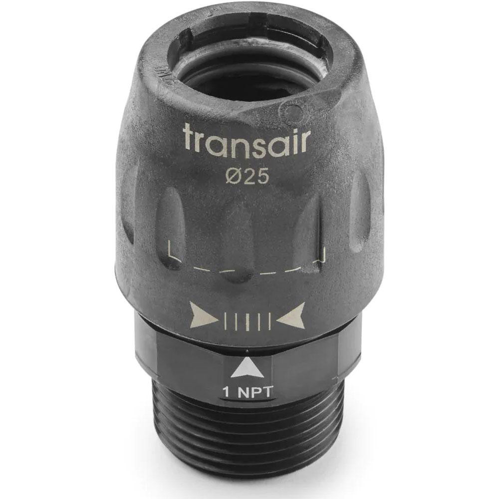 Transair Air Hose 45 degrees Male Elbow: Plastic - 6619 40 50