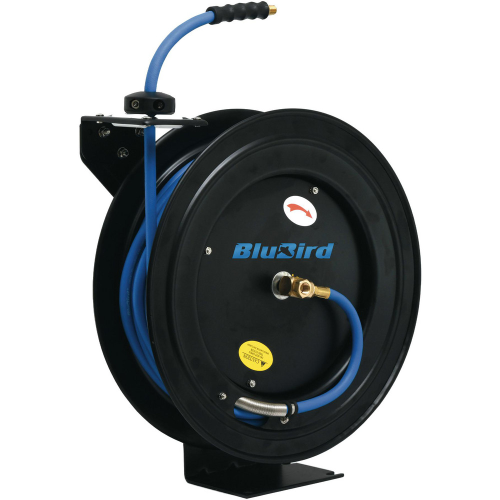 BluBird BluBird 1/2" x 50' Retractable Rubber Air Hose Reel - BBR1250