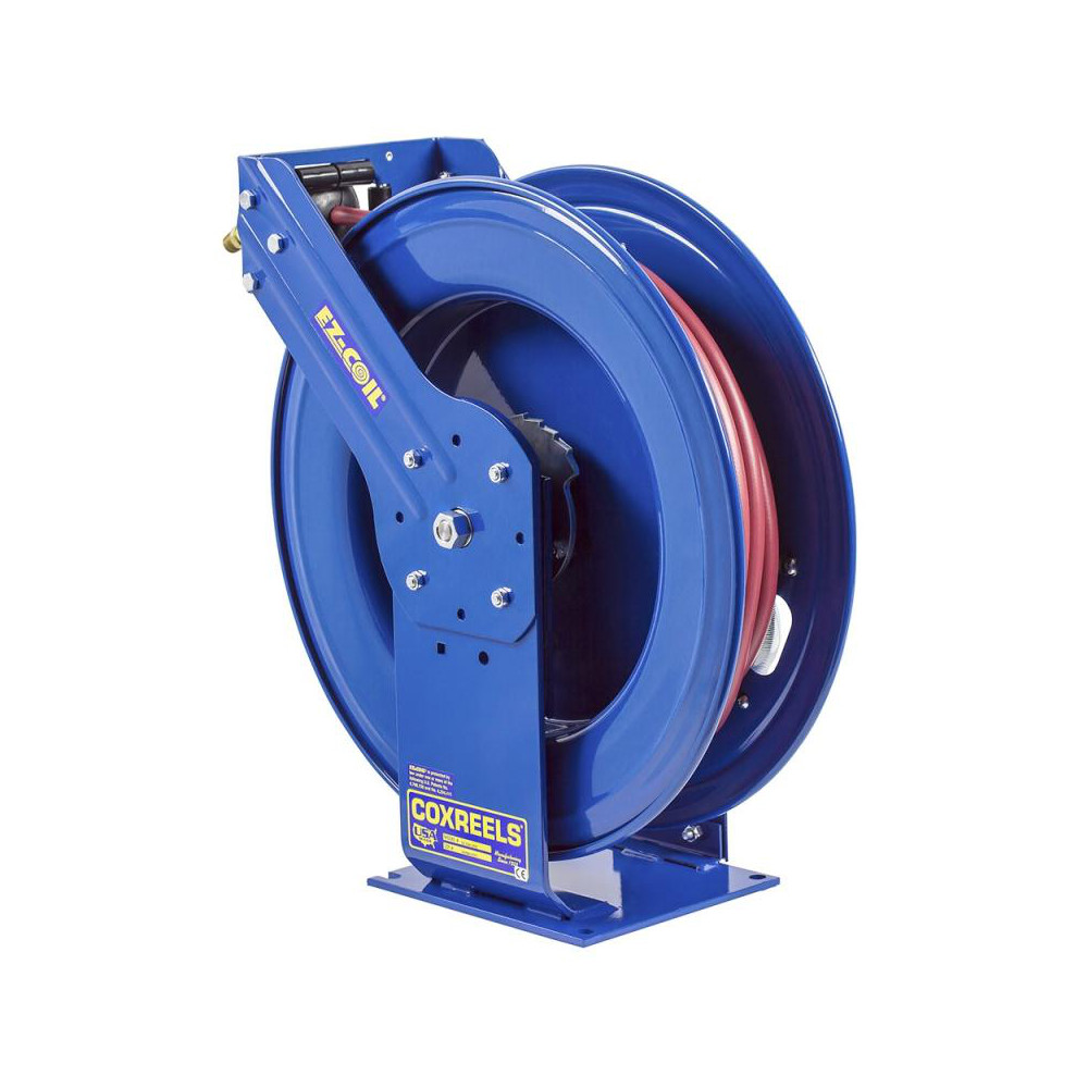 CoxReels Hose Reel with Hose: 1/2" ID Hose x 100', Spring Retractable - EZ-TSH-4100
