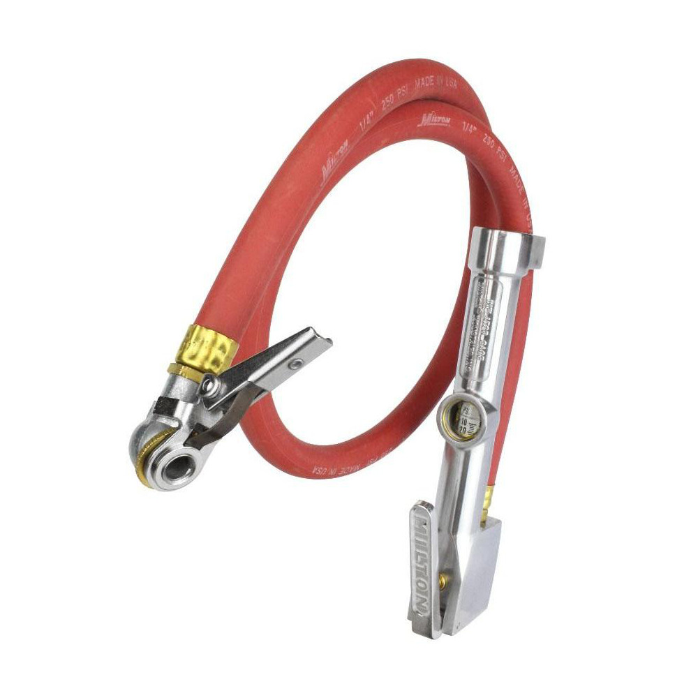Milton 160 Max psi Closed Check Aluminum/EPDM Inflator Gauge - 503