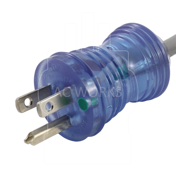 Ac Works 13A 10FT Medical Hospital Grade Y Power Cord with 2 Locking IEC C13 - MD171-ALY