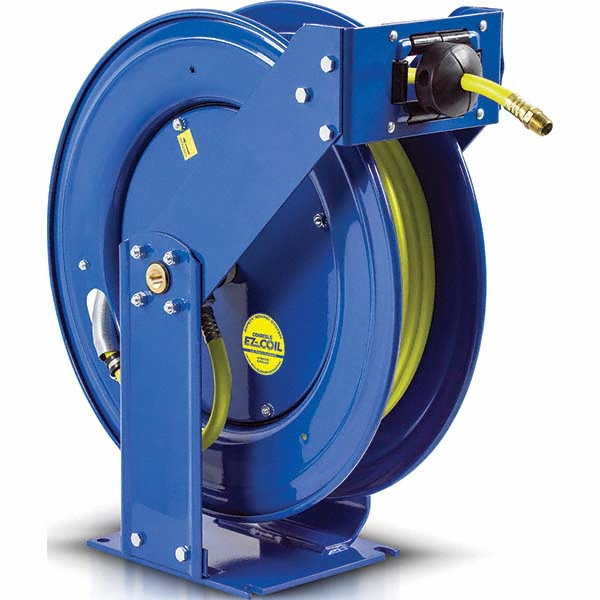 CoxReels Hose Reel with Hose: 1/2" ID Hose x 50', Spring Retractable - EZ-TSH-450-HV