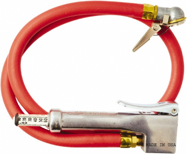 Milton 160 Max psi Closed Check Aluminum/EPDM Inflator Gauge - 518