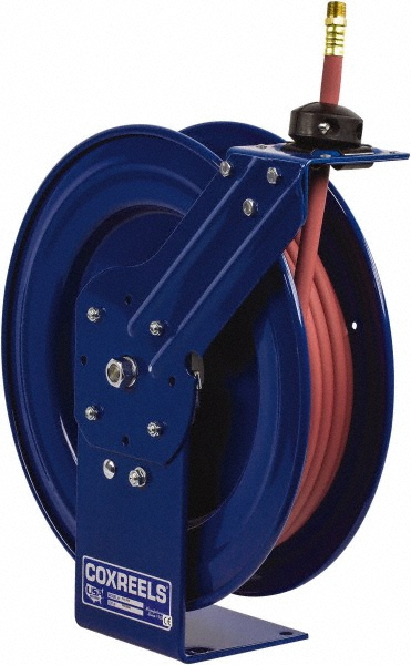 CoxReels Hose Reel with Hose: 1/2" ID Hose x 15', Spring Retractable - P-LP-415