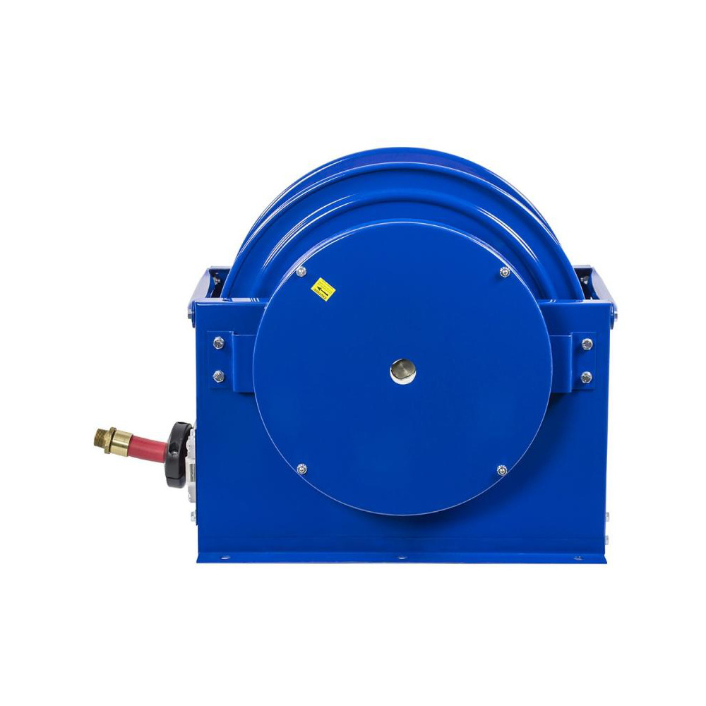 CoxReels Hose Reel with Hose: 1" ID Hose x 75', Spring Retractable - SLPF-675