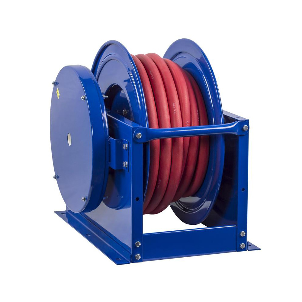 CoxReels Hose Reel with Hose: 1" ID Hose x 75', Spring Retractable - SLPF-675