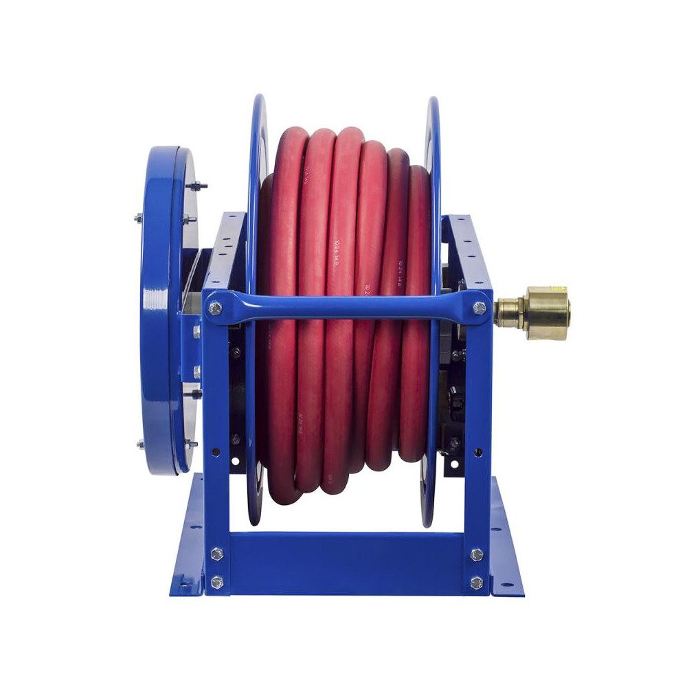 CoxReels Hose Reel with Hose: 1" ID Hose x 75', Spring Retractable - SLPF-675