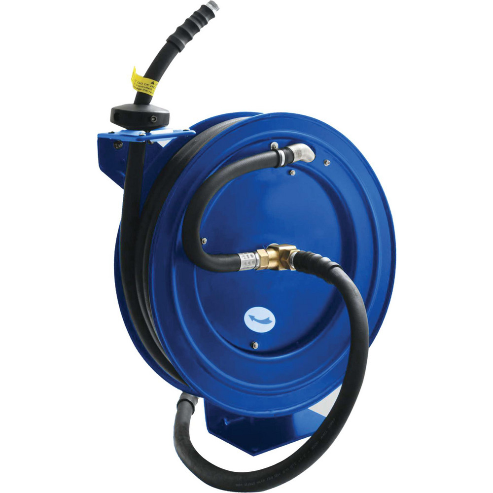 Oil Shield BluBird OilShield 3/4" x 25' Heavy Duty Rubber Fuel Transfer Hose Retractable Reel - OSFHR3425