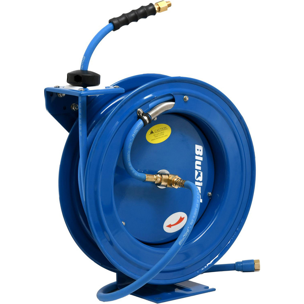 Oil Shield BluBird OilShield 3/4" x 25' Heavy Duty Rubber Fuel Transfer Hose Retractable Reel - OSFHR3425